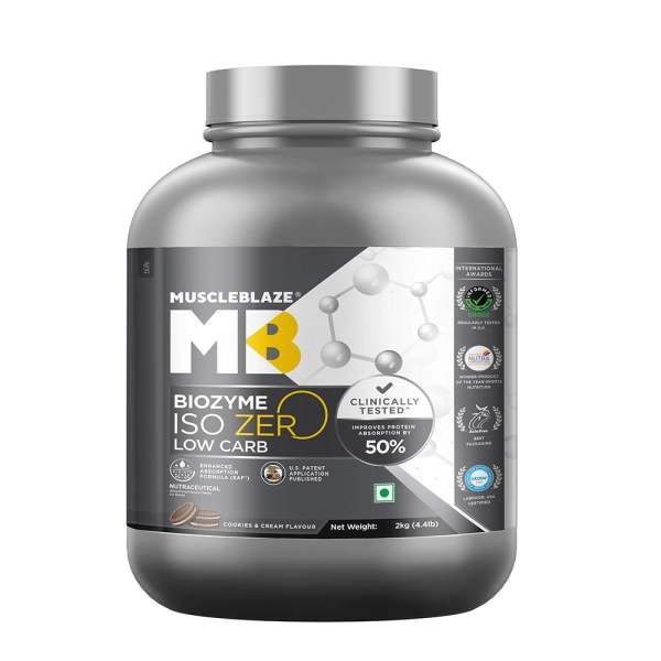 MUSCLEBLAZE BIOZYME ISO-ZERO, LOW CARB 2 KG