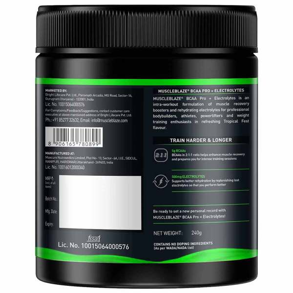 MUSCLEBLAZE BCAA PRO ESSENTIAL 240GM
