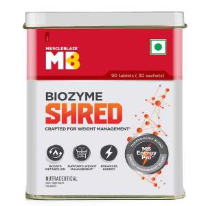 MUSCLEBLAZE BIOZYME SHRED, 90 TABLETS