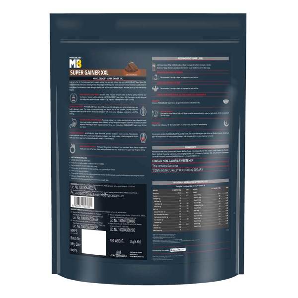 MUSCLEBLAZE SUPER GAINER XXL, 3KG