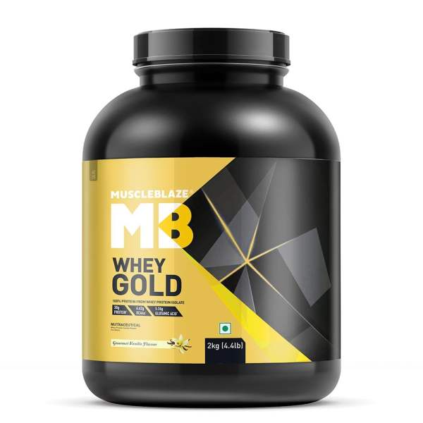 MUSCLEBLAZE WHEY GOLD 100% WHEY PROTEIN ISOLATE, 2 KG