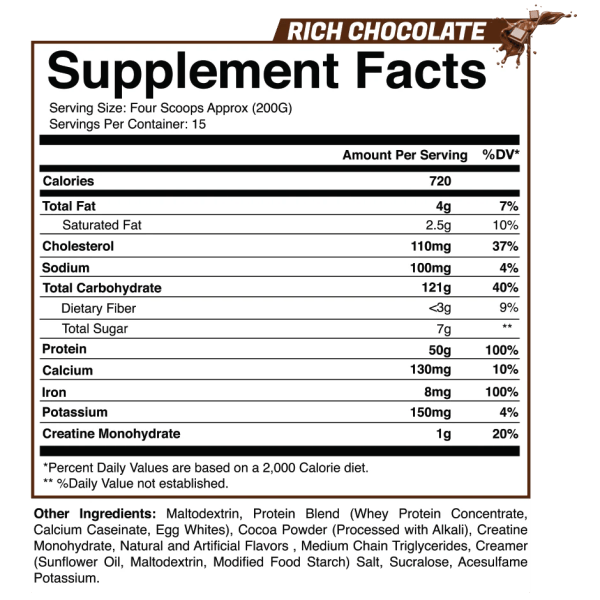 Max Muscle Gainer (Rich Chocolate) 15 servings