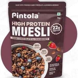 High Protein Dark Chocolate & Cranberry Muesli 1kg