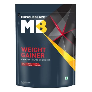 prd_3907953-MuscleBlaze-Weight-Gainer-with-Added-Digezyme-2 MuscleBlaze MB Weight Gainer 1Kg | Chocolate Flavour | 27 Vitamins and Minerals | Weight Gainer