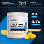 Wellcore - Pure Micronised Creatine Monohydrate (307g, 83 Servings) Tropical Tango