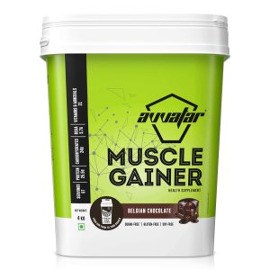 Avvatar Muscle Gainer | 4 Kg | Belgian Chocolate Flavour