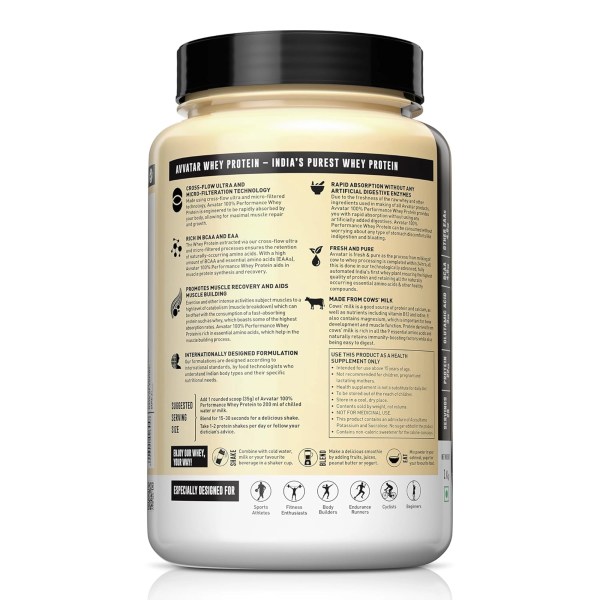 av pw4 Avvatar Performance Whey | Sugar Free | Gluten Free | Soy-Free 2kg