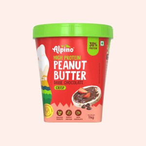 ALPINO HIGH PROTIEN PEANUT BUTTER 1KG DARK CHOCOLATE