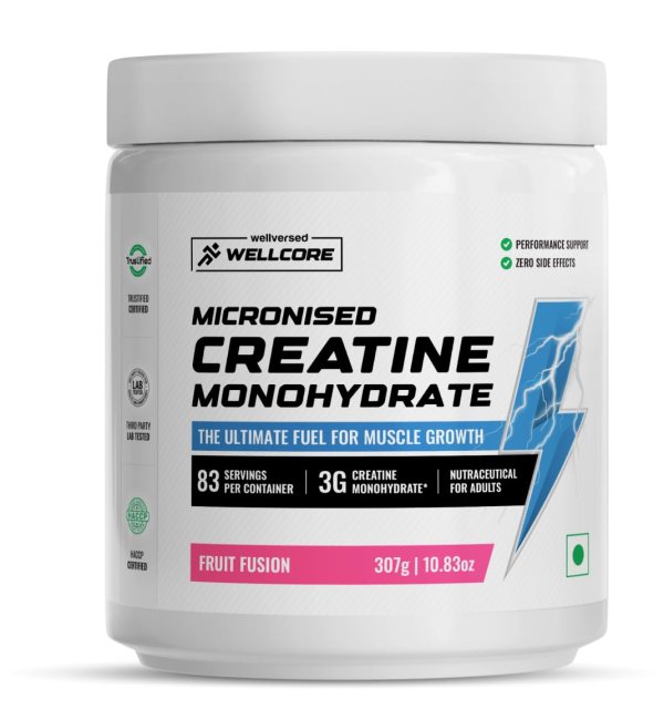 WELLCORE MICRONISED CREATINE MONOHYDRATE(FRUIT FUSION,KIWI KICK,TROPICAL TANGO)
